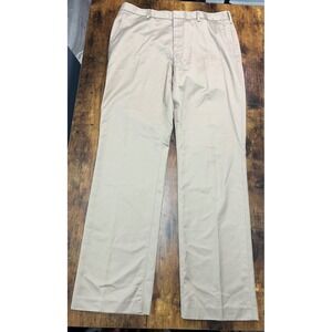 Bonobos Weekday Warrior Dress Pants Mens 35x32 Straight Fit Khaki Tan Cotton